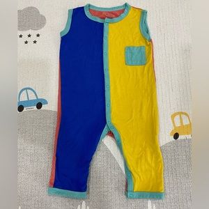 Kyte Baby Color Block sleeveless romper 6-12 M